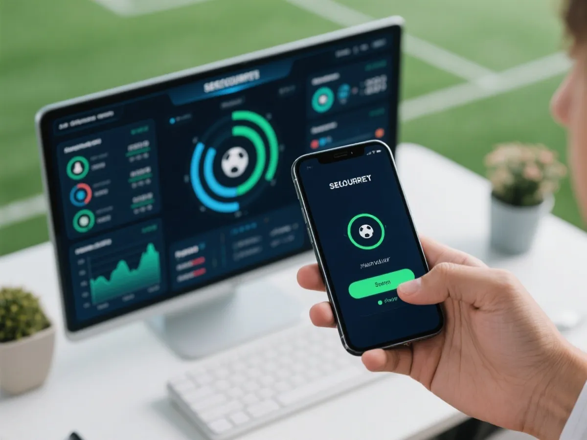 世界盃安全操作與帳戶保護示意圖