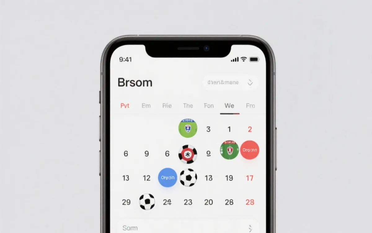 手机日历中标记世界杯比赛提醒与开球时间的界面